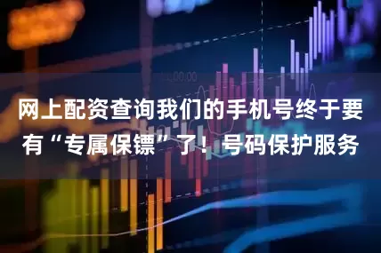 网上配资查询我们的手机号终于要有“专属保镖”了！号码保护服务